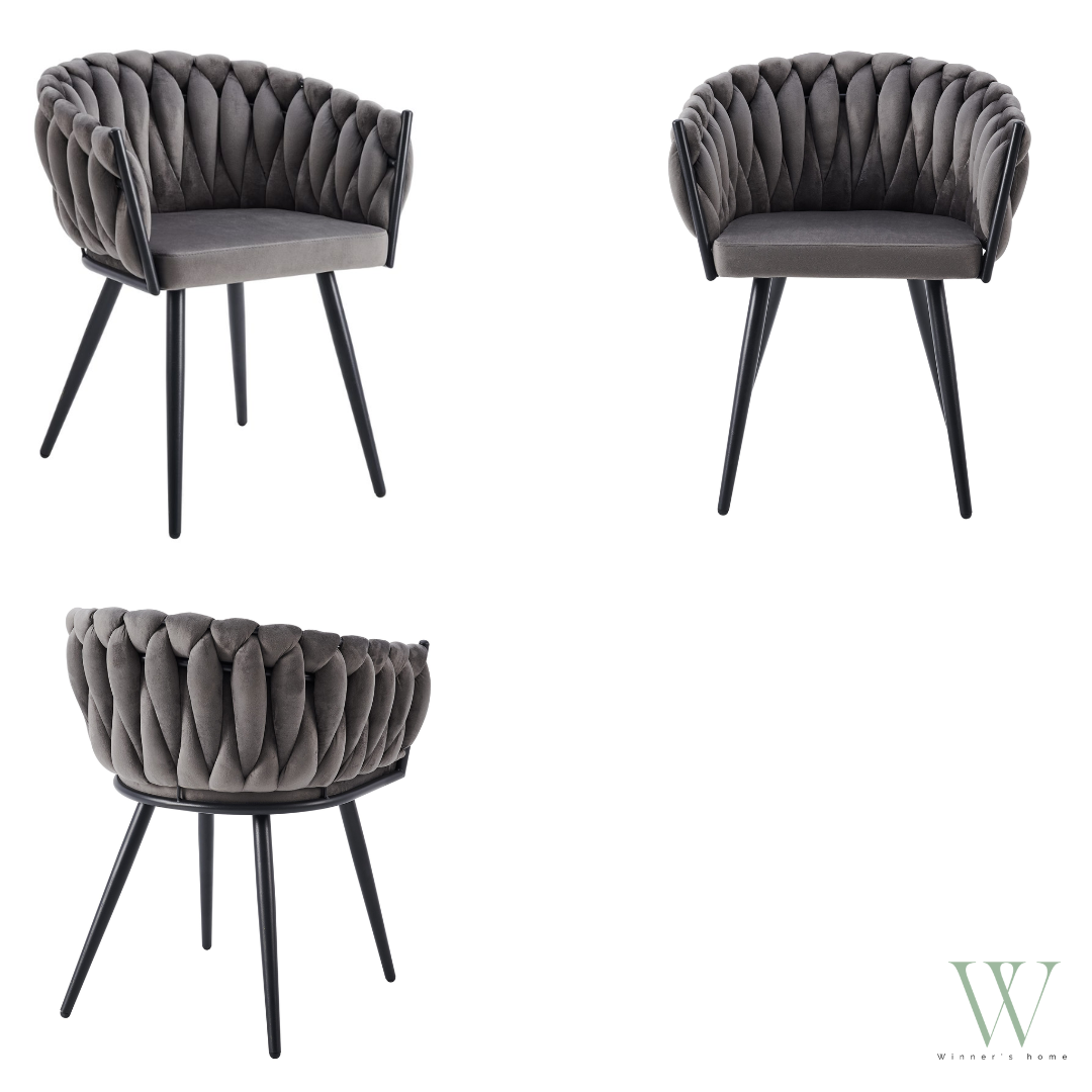 Chaise TRESSÉE (velours)