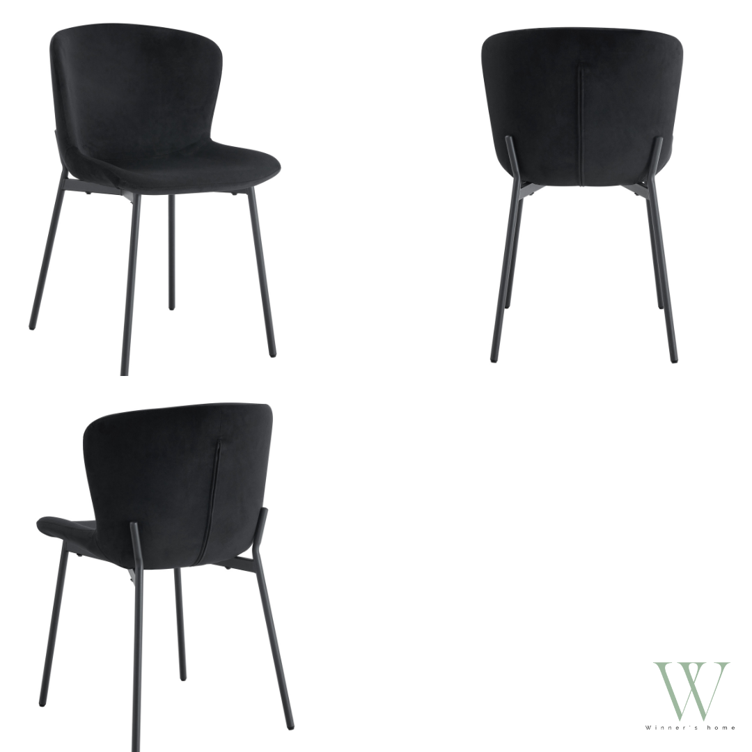 Chaise HAILEY (métal noir)