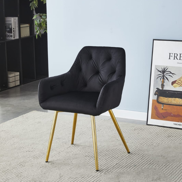 Chaise Mila gold