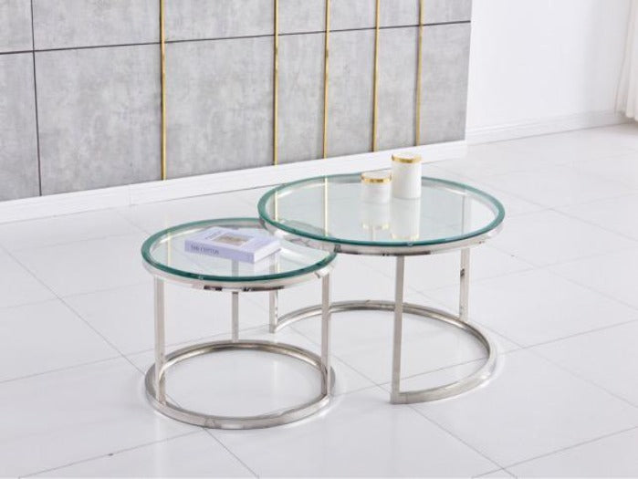 Table basse GIGOGNE (chrome)