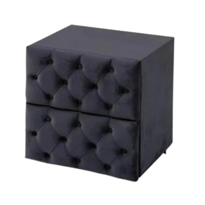 Table de chevet CAPITONNÉ (anthracite)