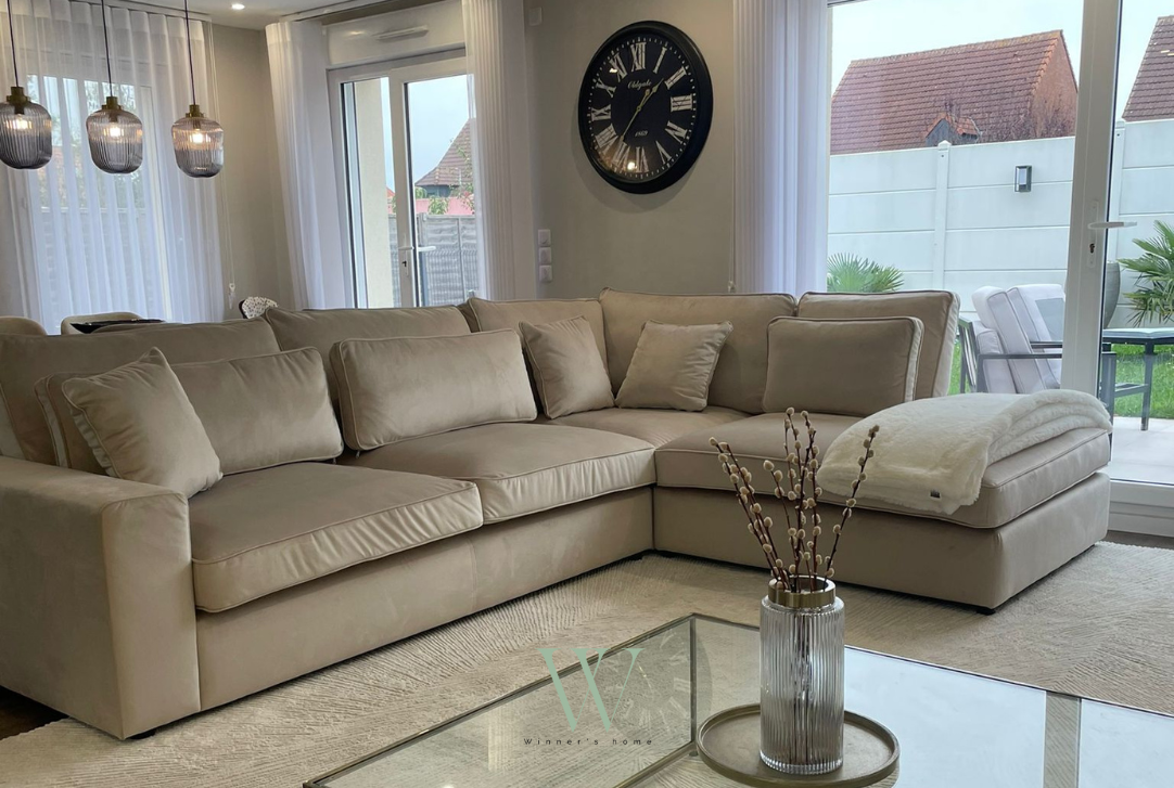 Canapé LEXUS (velours beige)