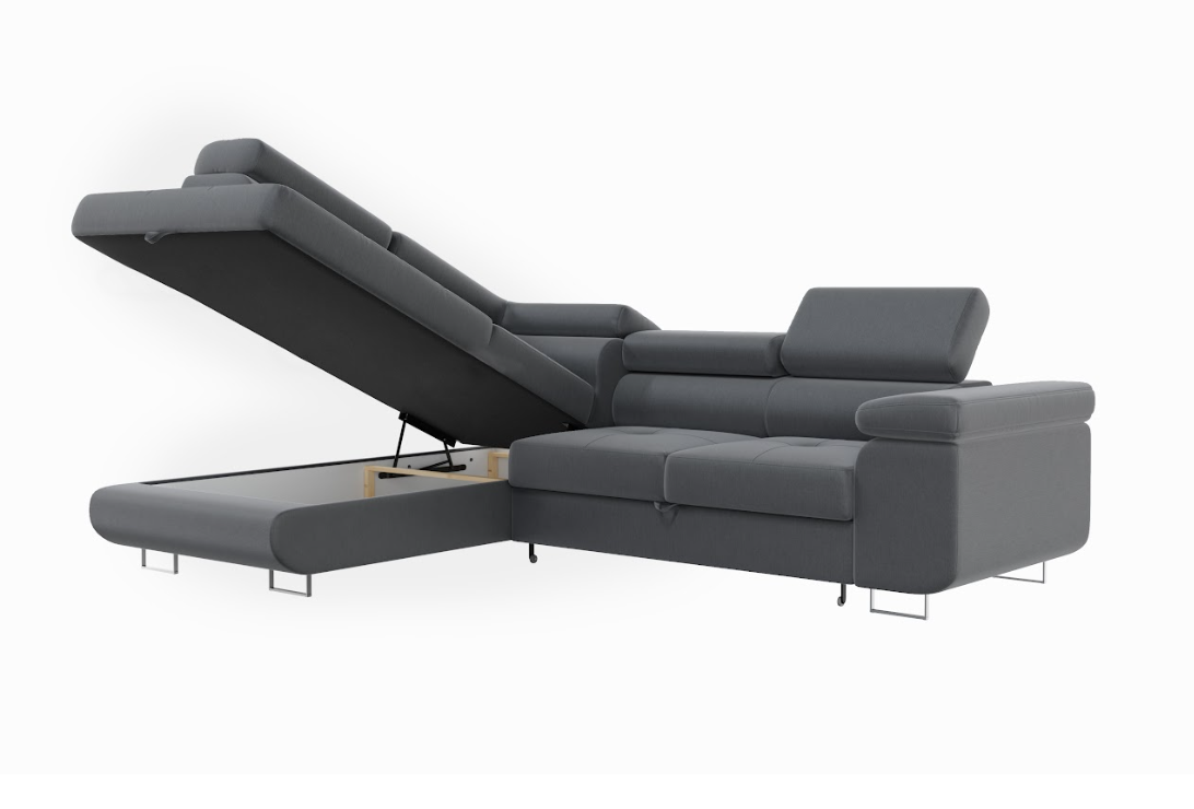Canapé Tony (Convertible gris)