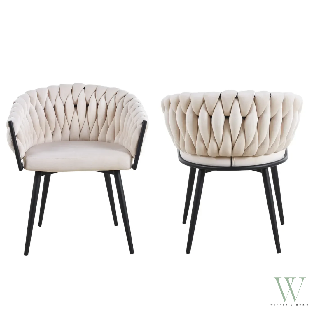 Chaise TRESSÉE (velours)