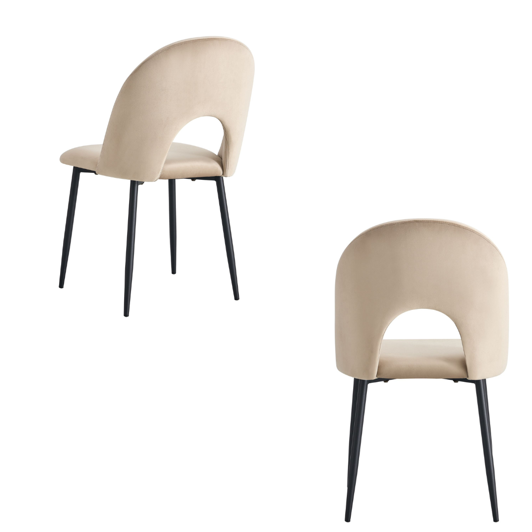 Chaise TEDDY (métal noir)