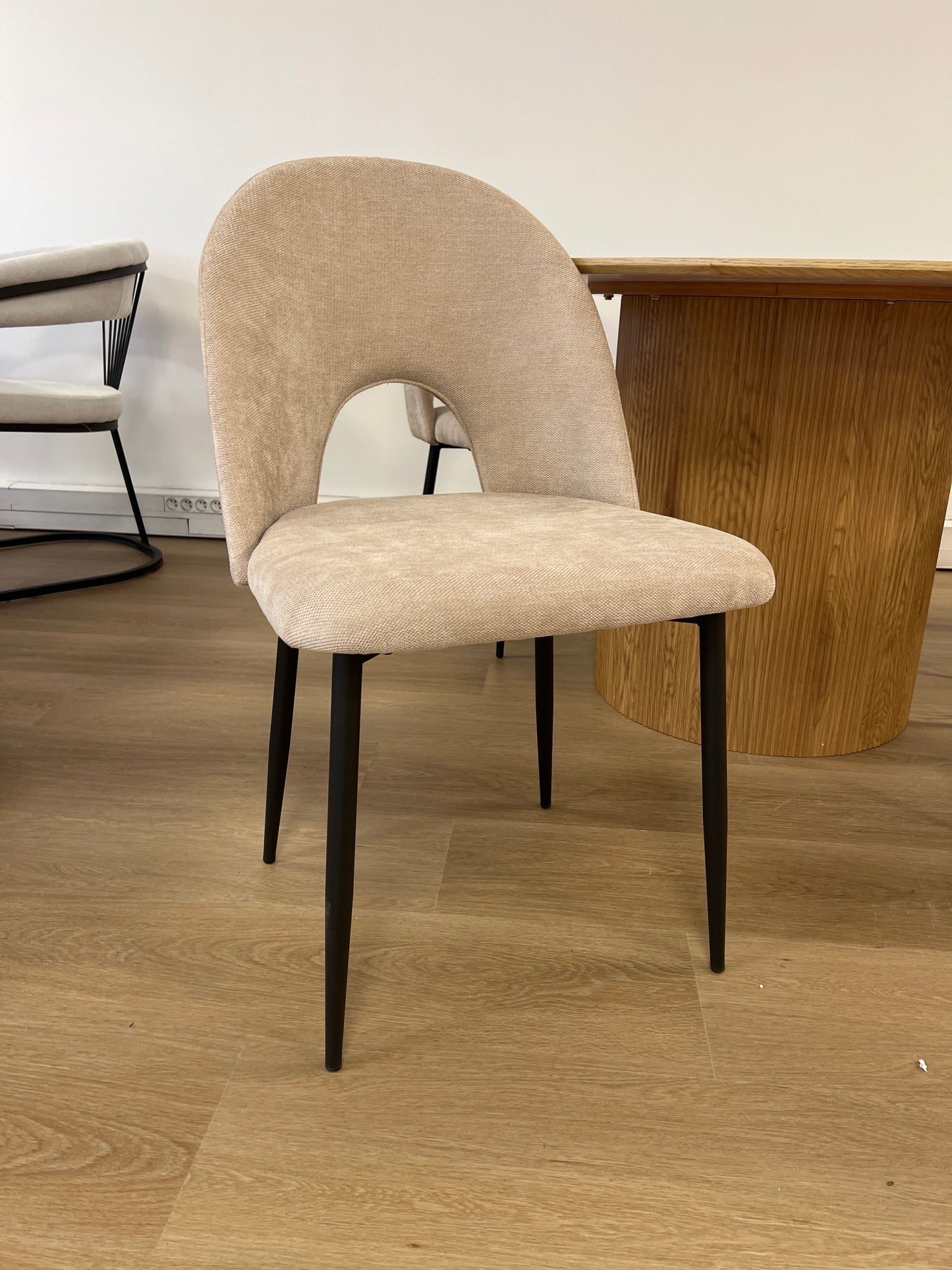 Chaise TEDDY (tissu chenille)