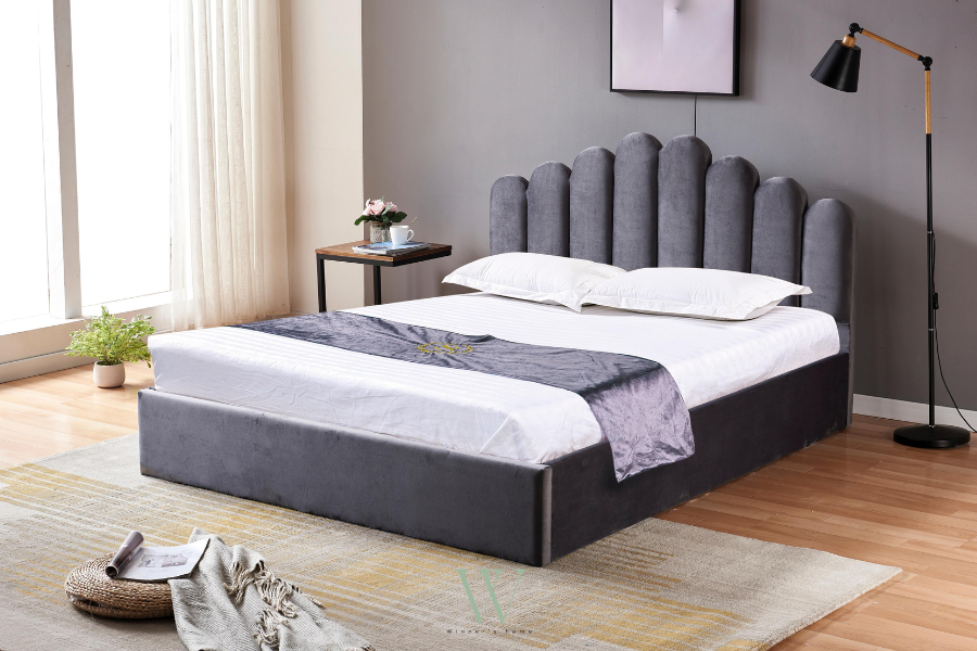 Lit coffre DOHA (velours)