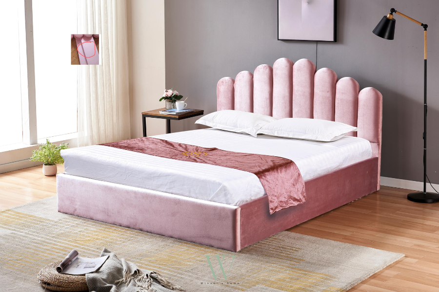 Lit coffre DOHA (velours)
