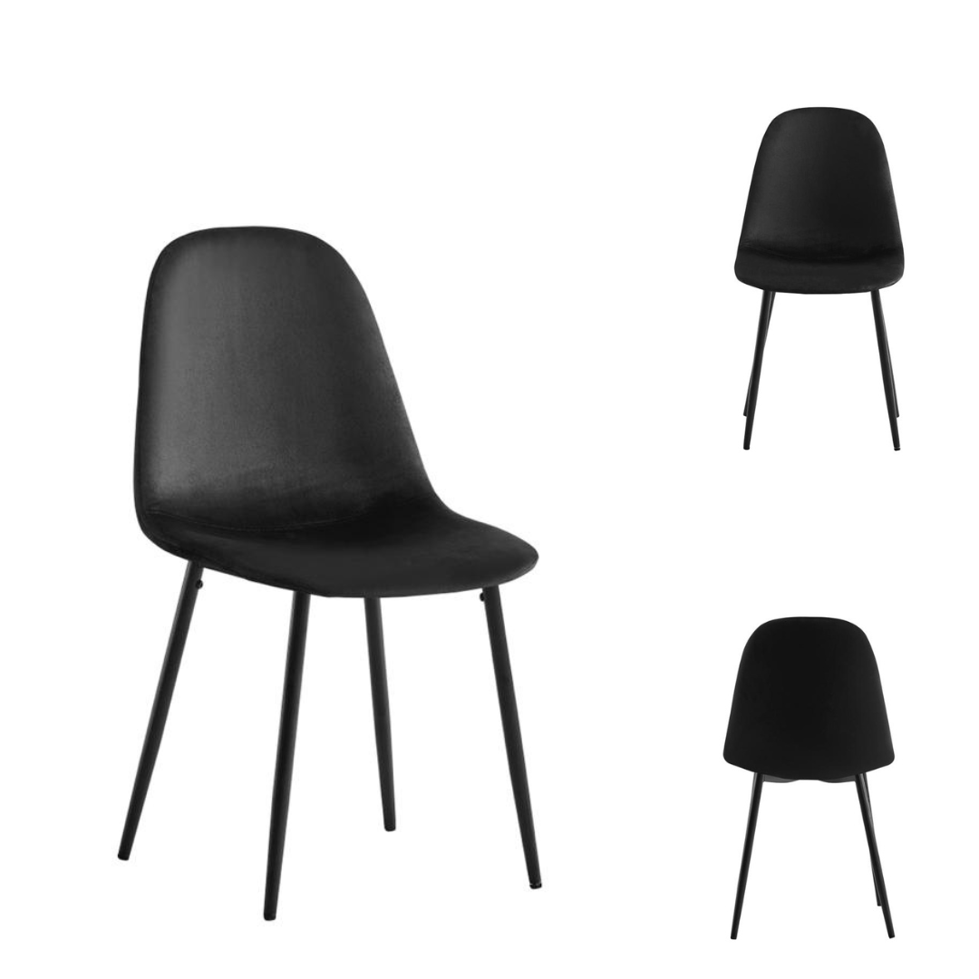 Chaise SCANDINAVE (métal noir)