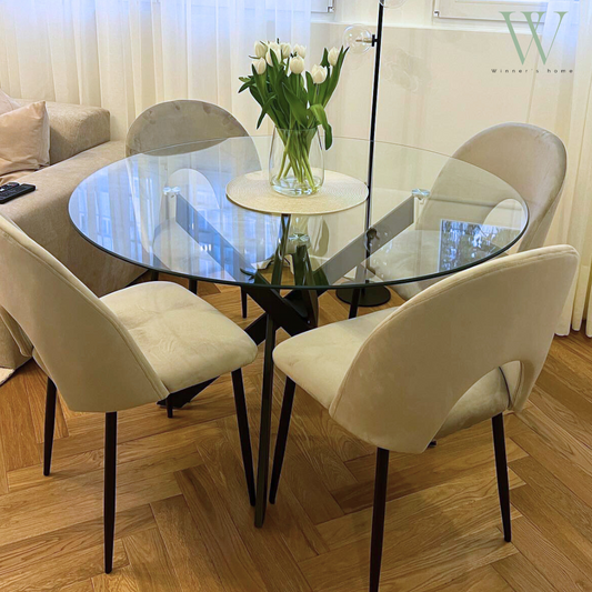 Chaise TEDDY (métal noir)