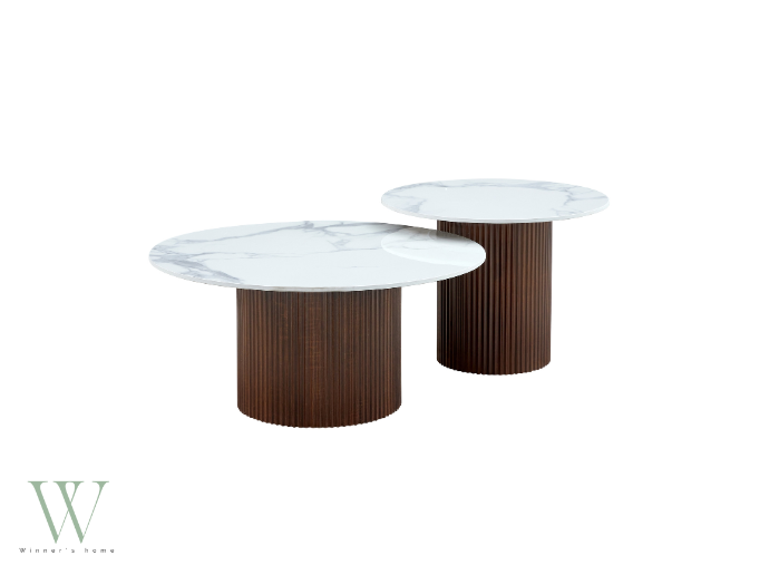 Table basse MINA (bois noyer)