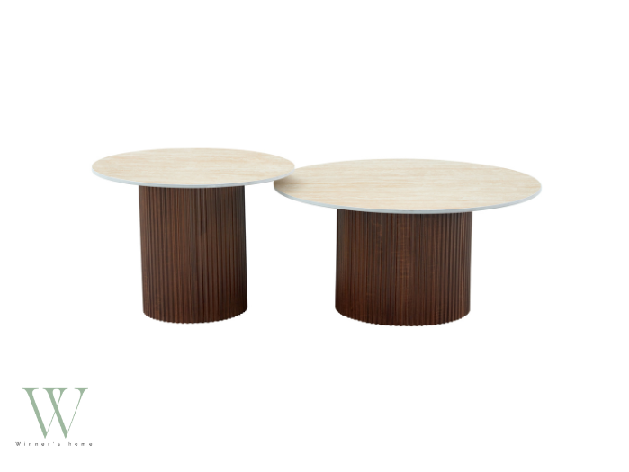 Table basse MINA (bois noyer)