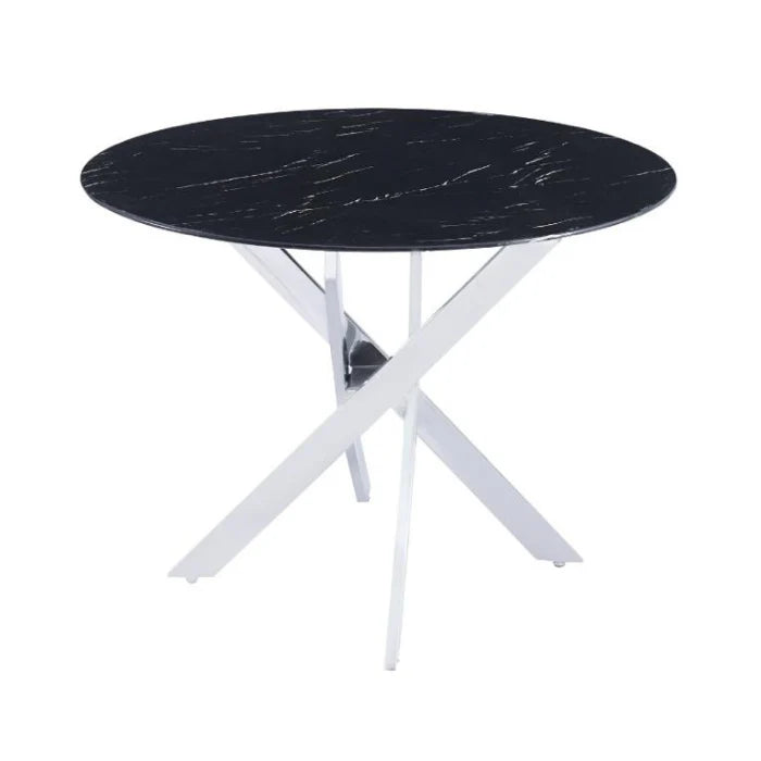 Table à manger JESSICA ronde (chrome)