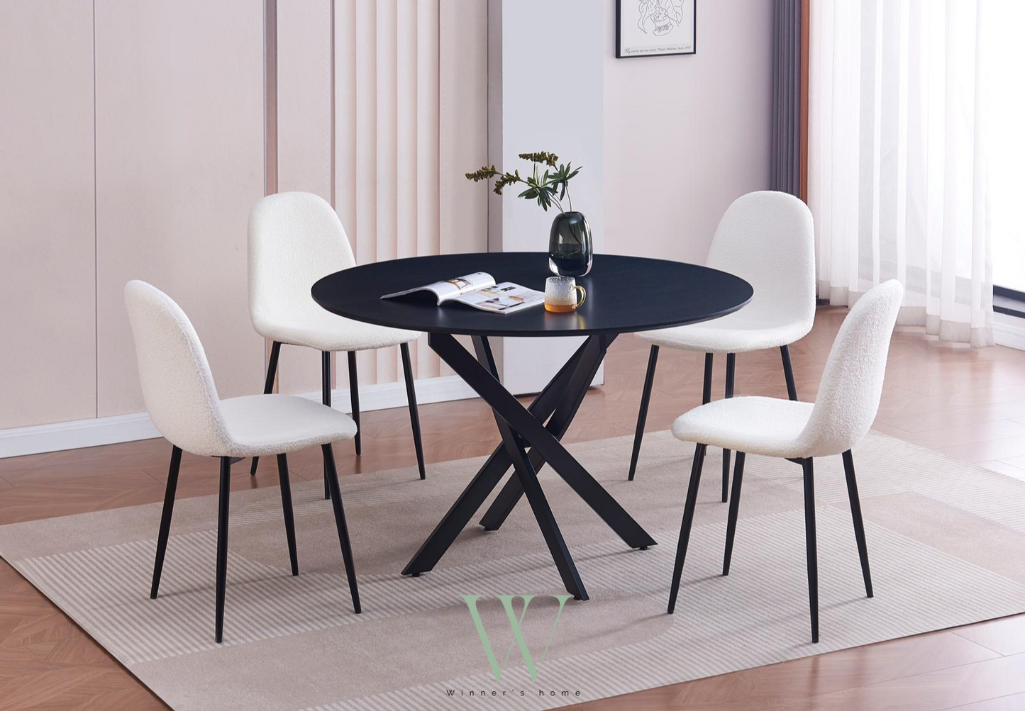 Table à manger JESSICA (bois noir)