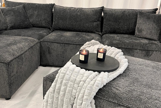 Canapé ÉLEGANCE Gris (Chenille)