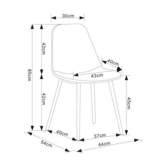 Chaise SCANDINAVE (Chrome)