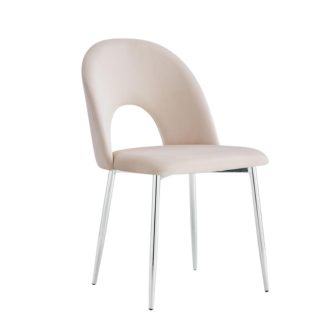 Chaise TEDDY (Pied chrome)