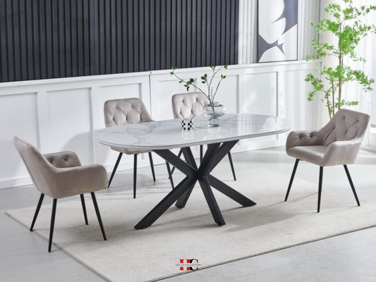 Table à manger Ophélia (Pied noir)