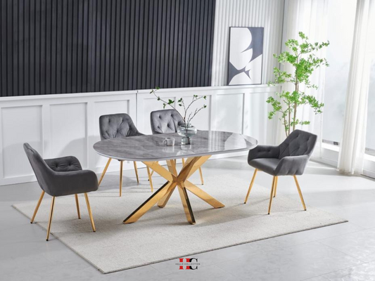 Table à manger Ophelia (Gold)