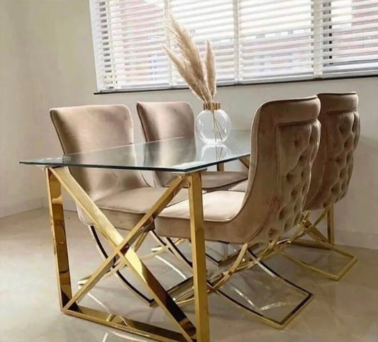 Table à manger Kensy Gold