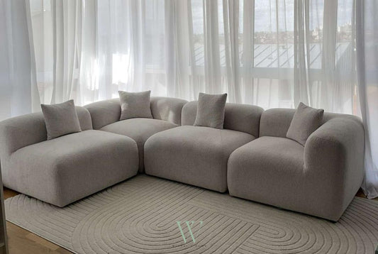 Canapé NUAGE (chenille blanc cassé)