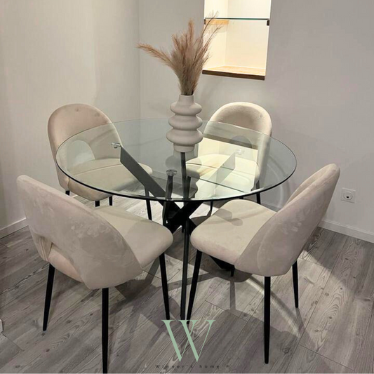 Chaise TEDDY (métal noir)