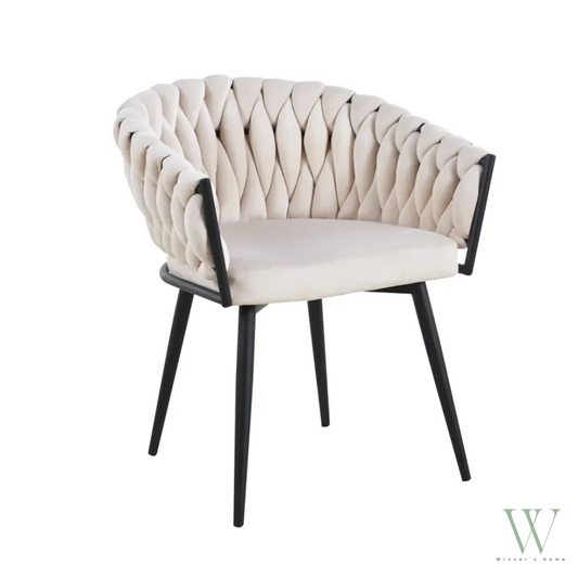 Chaise TRESSÉE (velours)