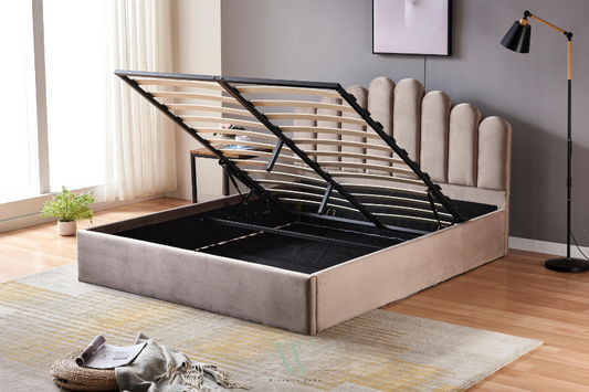 Lit coffre DOHA (velours)