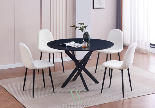 Table à manger JESSICA (bois noir)