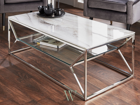 Table basse ROMI (chrome)