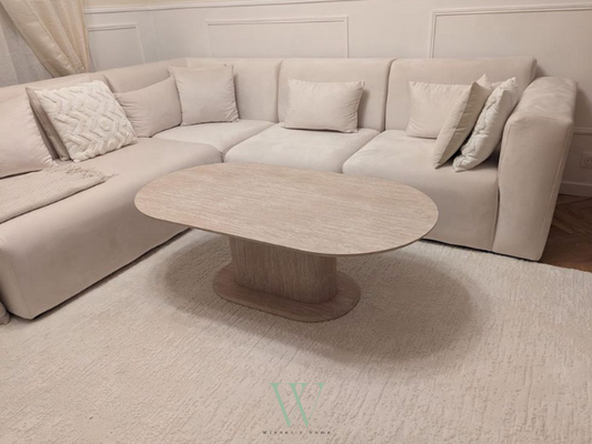 Table basse INNA (effet travertin)