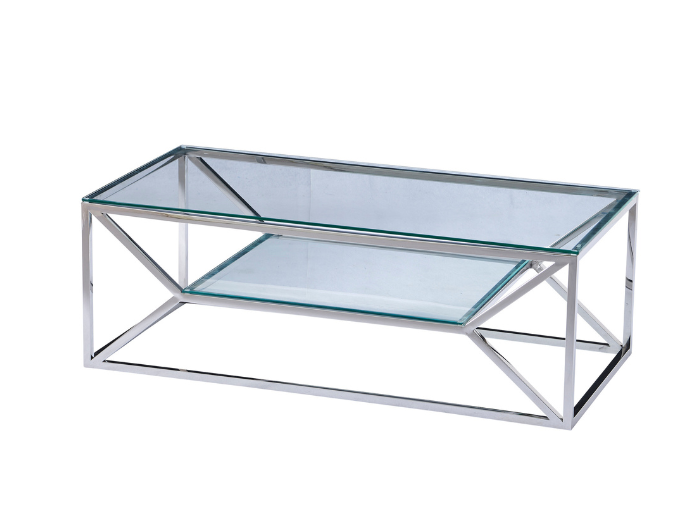 Table basse ROMI (chrome)