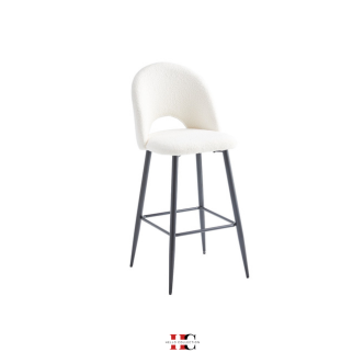 Chaise de bar Amelia (Pied noir)
