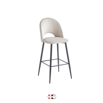 Chaise de bar Amelia (Pied noir)