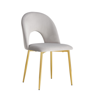 Chaise TEDDY (Pied gold)