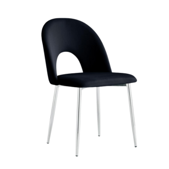 Chaise TEDDY (Pied chrome)