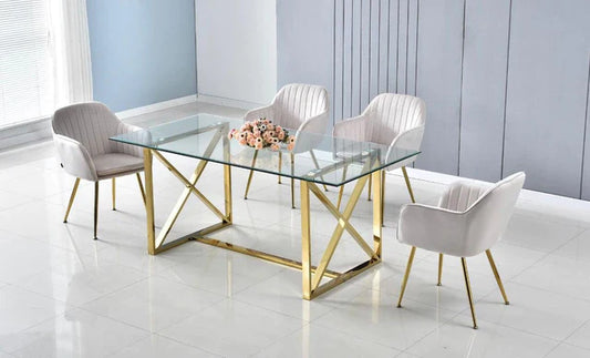 Table à manger Kensy Gold