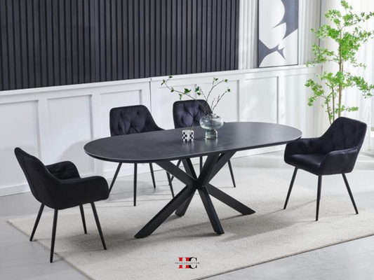 Table à manger Ophélia (Pied noir)